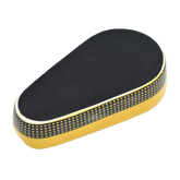 1 Groove Yellow & Black Chequers Ceramic Ashtray