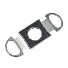 Double Bladed Carbon Fibre Cutter With Silver Handles