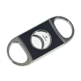 Double Bladed Carbon Fibre Cutter With Silver Handles