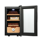 Electronic Cooler Humidor 150 Capacity With Spanish Cedar Wood Shelves/Tray