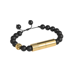 Les Fines Lames Punch Bracelet Oscuro Gold Skull I