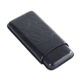 OpusX Society Spanish Nobuk Leather 3 Cigars Case Dark Blue