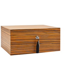 150 Stick Macassar Zebra Humidor Matt Finish