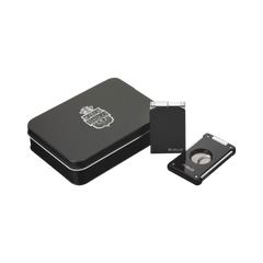 Siglo Lighter & Cutter Set Black