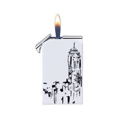 Siglo Twin Flame Tattoo Lighter HK Skyline