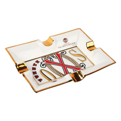The OpusX Society White Porcelain Ashtray