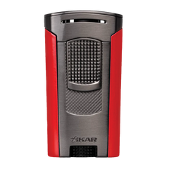 XIKAR Astral Single Jet Flame Lighter Gunmetal and Red