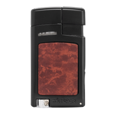 Xikar Forte Soft Flame Lighter Black with Burl