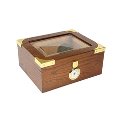Capri Elegant Glasstop 25-50 Cigars Humidor