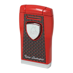 Lamborghini Argo Lighter Red with Black & Red Carbon Fiber
