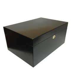Milano II Humidor 100 Cigar Black Spanish Cedar Tray & Divider