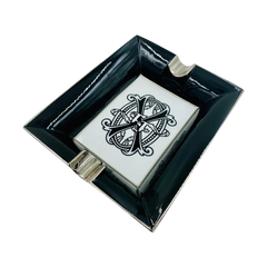 Prometheus Opusx Black & White Bone China Ashtray