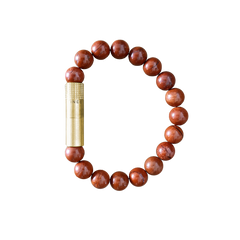 Les Fines Lames Punch Bracelet BRASS RED JASPER Small