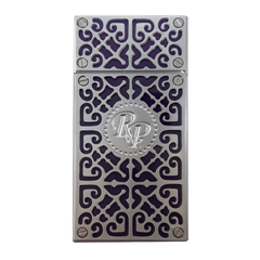 Rocky Patel Burn Lighter Purple & Chrome Plates