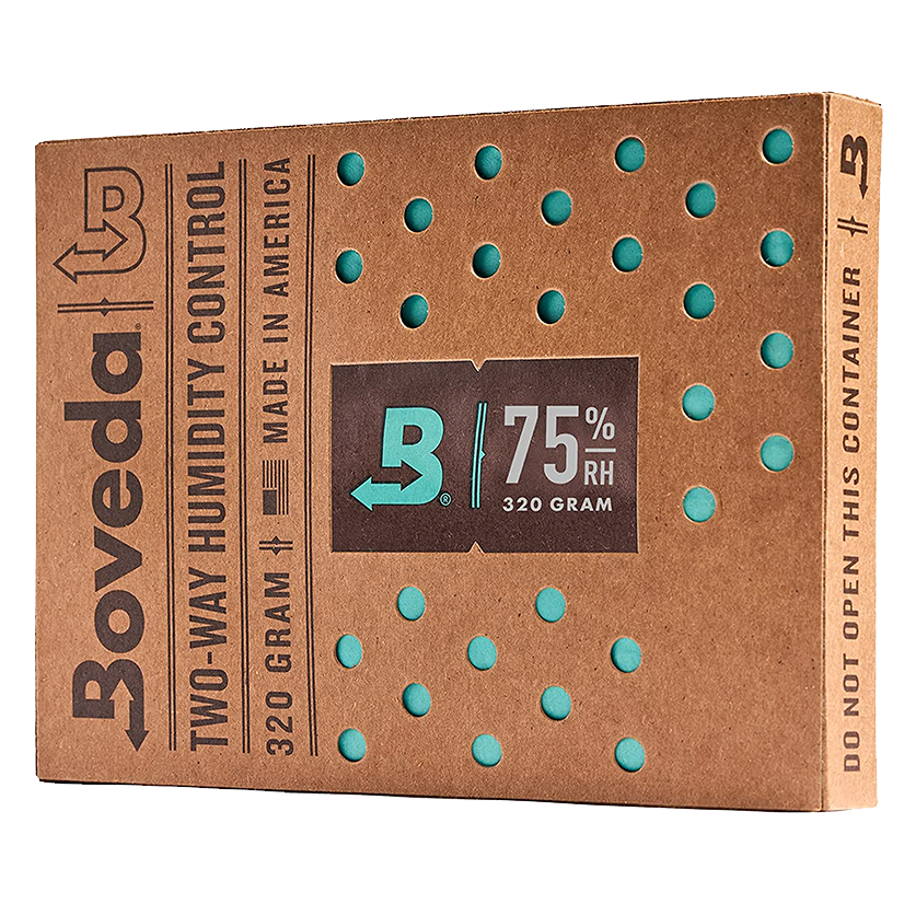 Boveda 75% / 320 g Overwrapped Packet – Cigar Box
