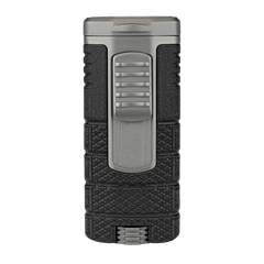 Xikar Tactical Triple Black & Gunmetal Triple Jet Lighter