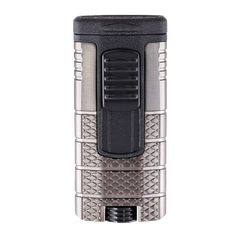 Xikar Tactical Triple Gunmetal & Black Triple Jet Lighter