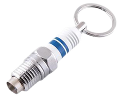 Xikar Cigar Cutter Spark Plug Punch 11mm - White & Blue