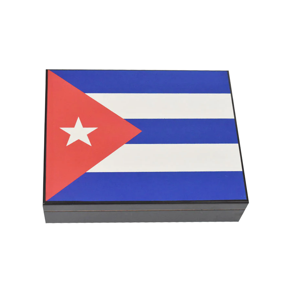20 Stick Humidor Cuban Flag