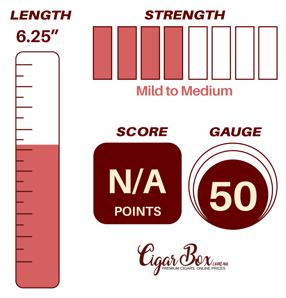 La Palina Classic Connecticut Toro - 6 1/4" x 50rg