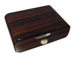 40 Stick Macassar High Gloss Humidor With Rounded Edges