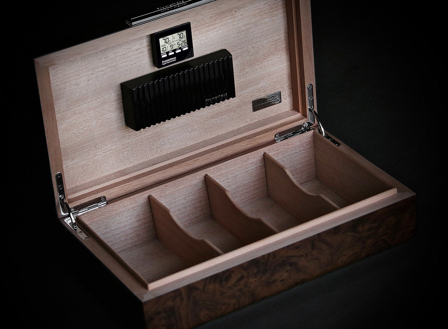 Prometheus Milano Humidor Walnut 50 Cigars