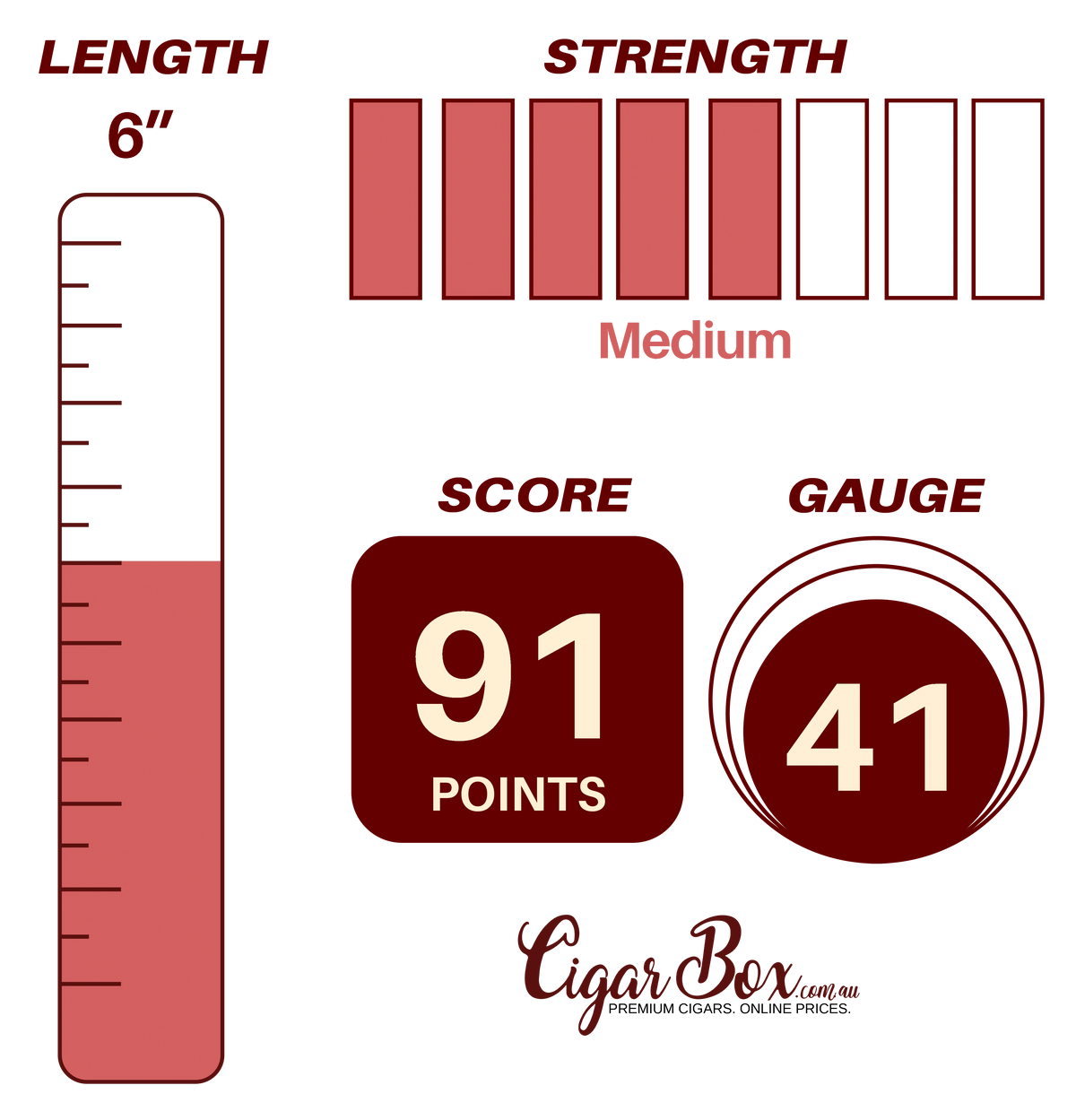 Joya de Nicaragua Clasico Medio Siglo Numero 6 - 6" x 41rg