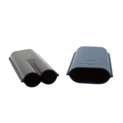 Les Fines Lames  Cigar Case - Duo Blue Pebble Leather