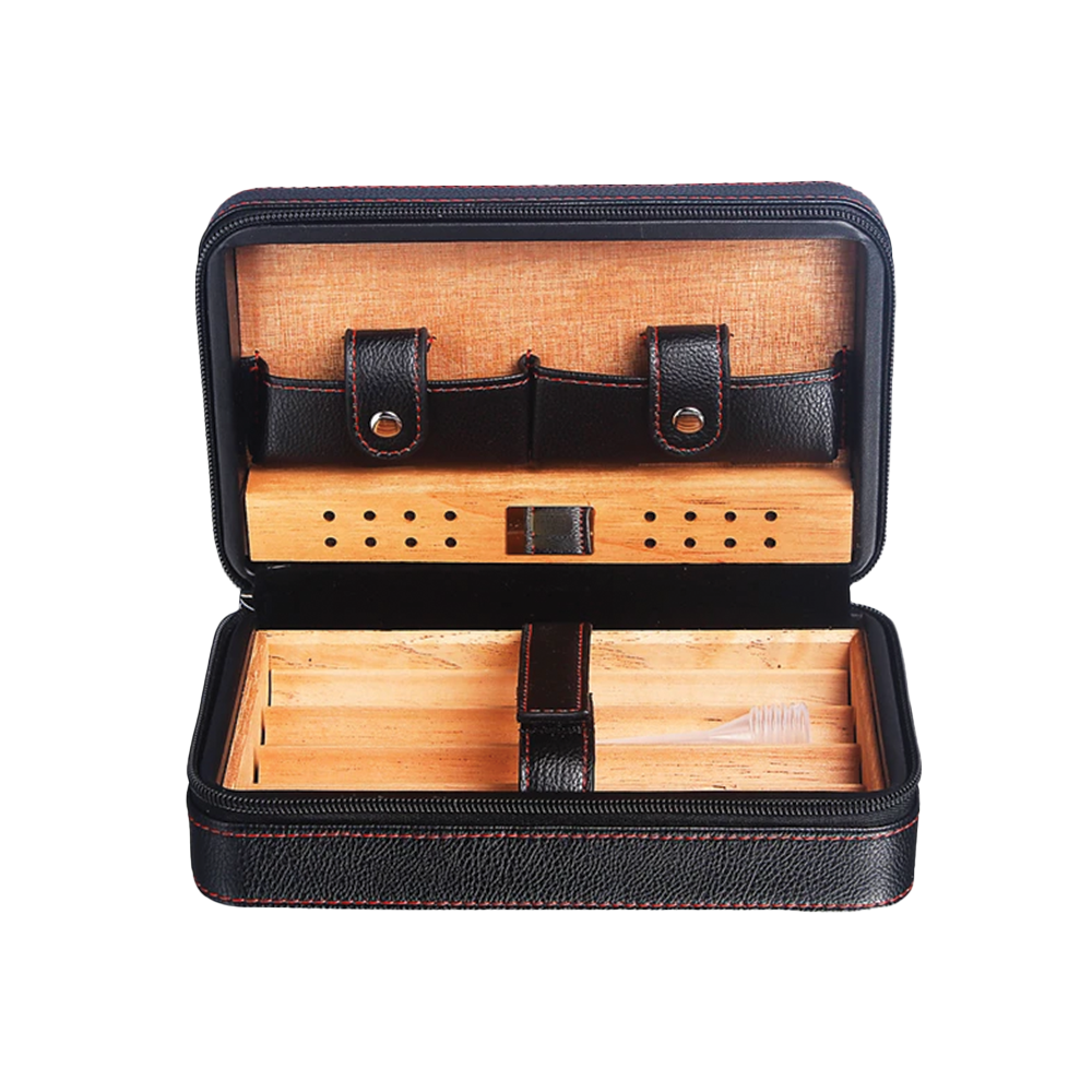 My Father Premium Leather 4 Stick Travel Humidor