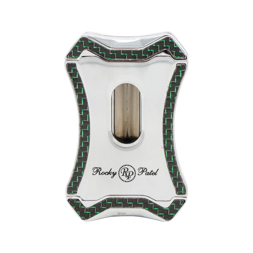 Rocky Patel V Cutter Viper Series Silver/Green Carbon Fiber