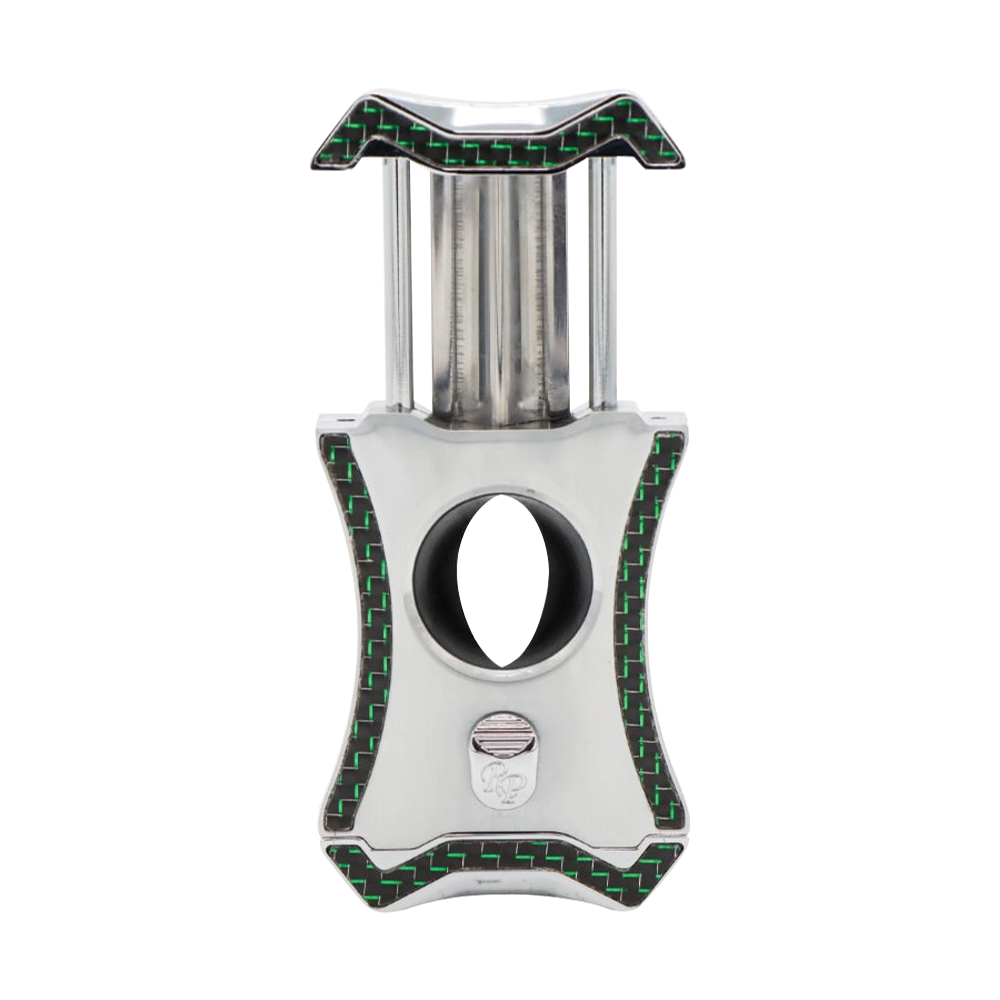 Rocky Patel V Cutter Viper Series Silver/Green Carbon Fiber