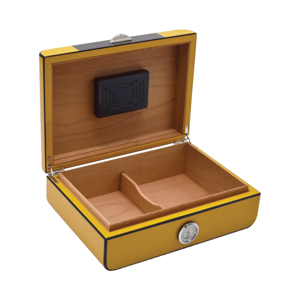 40 Stick Cohiba Styled High Gloss Humidor With Rounded Edges