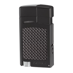 Xikar Forte Lighter - Carbon Fiber Black