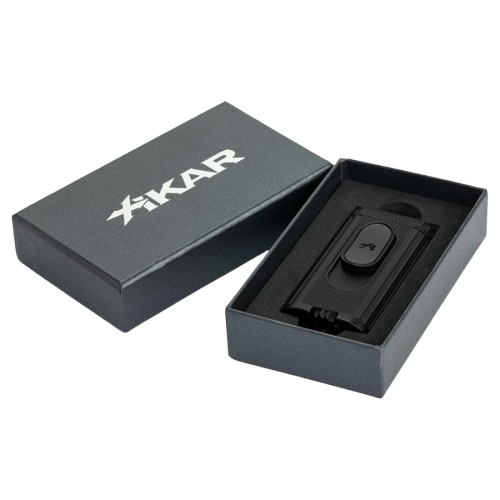 Xikar Hedron Hybrid Jet Soft Flame Lighter Black