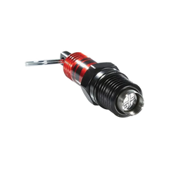 Xikar Cigar Cutter Spark Plug Punch 11mm - Red w/ Black Stripes