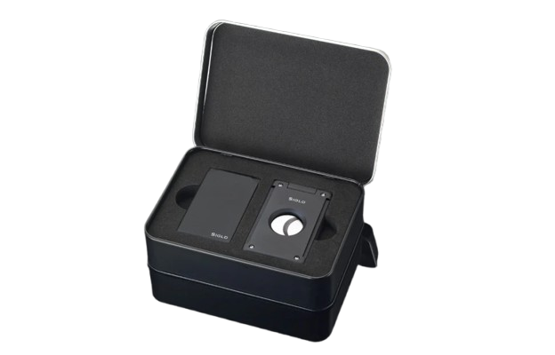 Siglo Lighter & Cutter Set Matt Black