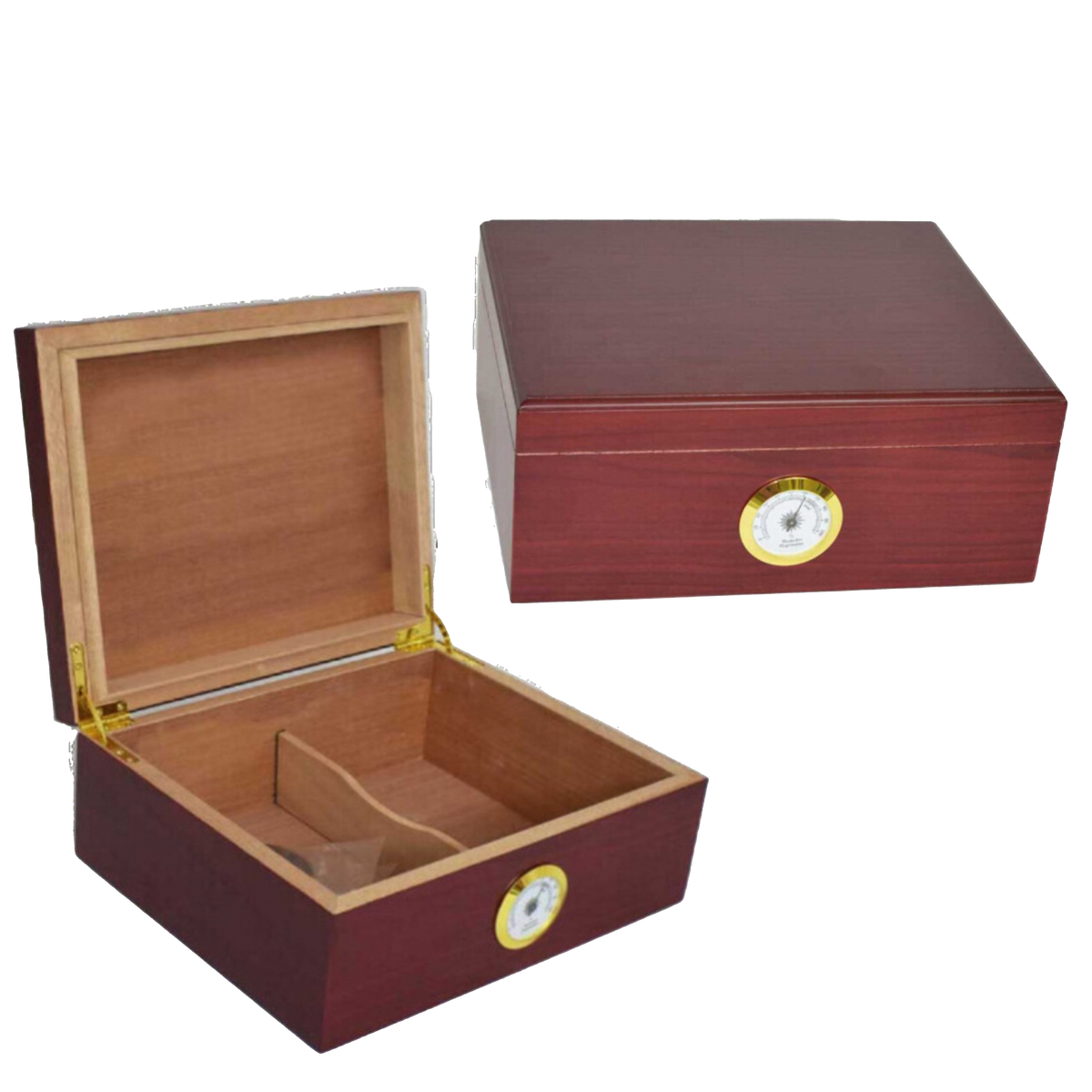 50 Stick Cherry Humidor with Bult in Hygrometer