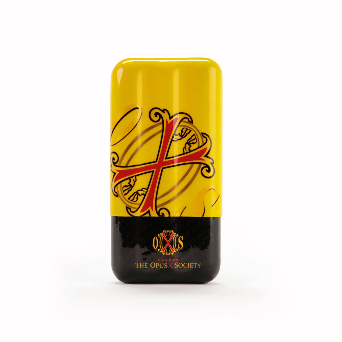 Fuente The OpusX Society Cigar Carbon Fiber Case -  Yellow/Black