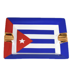 Ceramic Cuba Flag Ashtray