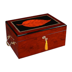 Deauville 100 CT Humidor High Gloss Maple Wood Finish