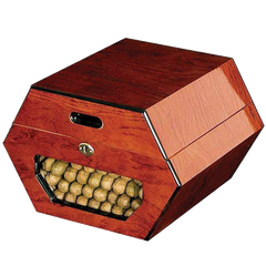 Don Salvatore Cuban Wheel Humidor High Lacquer Rosewood 50 Cigar