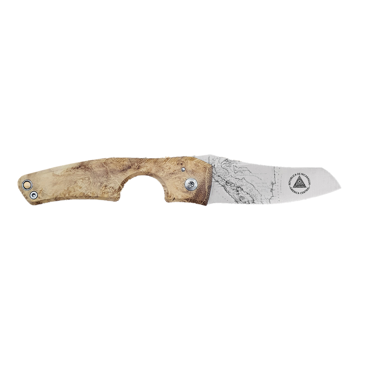 Les Fines Lames Cutter Compass Series Nicaragua Acacia Burl