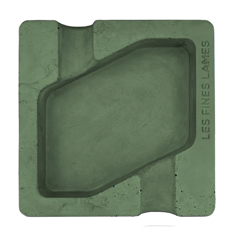 Les Fines Lames Dyad Concrete Ashtray Green