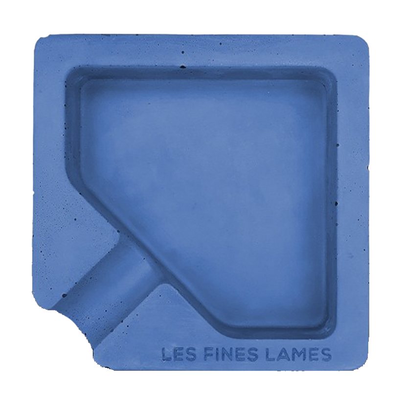 Les Fines Lames Monad Concrete Ashtray Blue