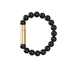 Les Fines Lames Punch Bracelet BRASS ONYX Large