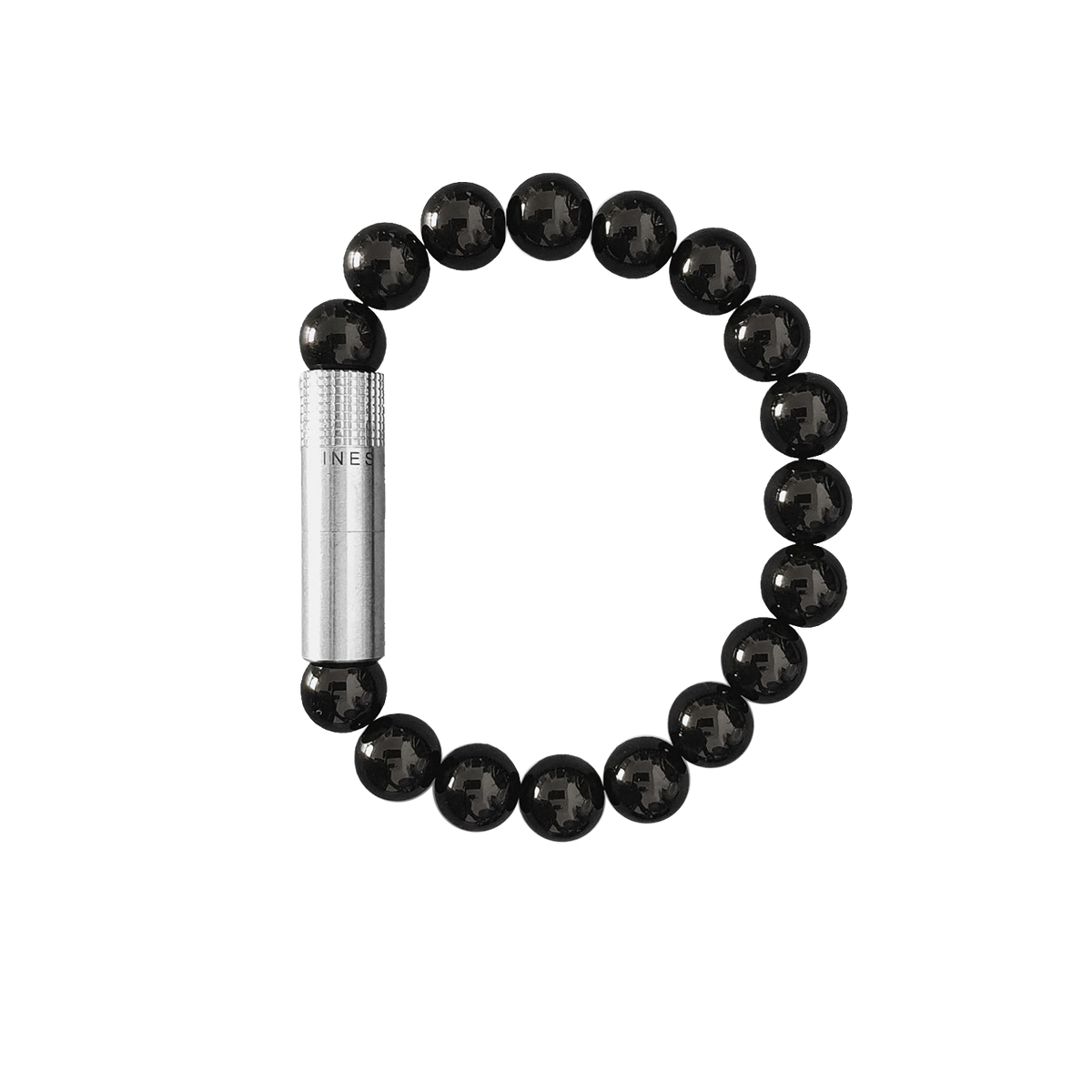 Les Fines Lames Punch Bracelet STEEL ONYX Medium