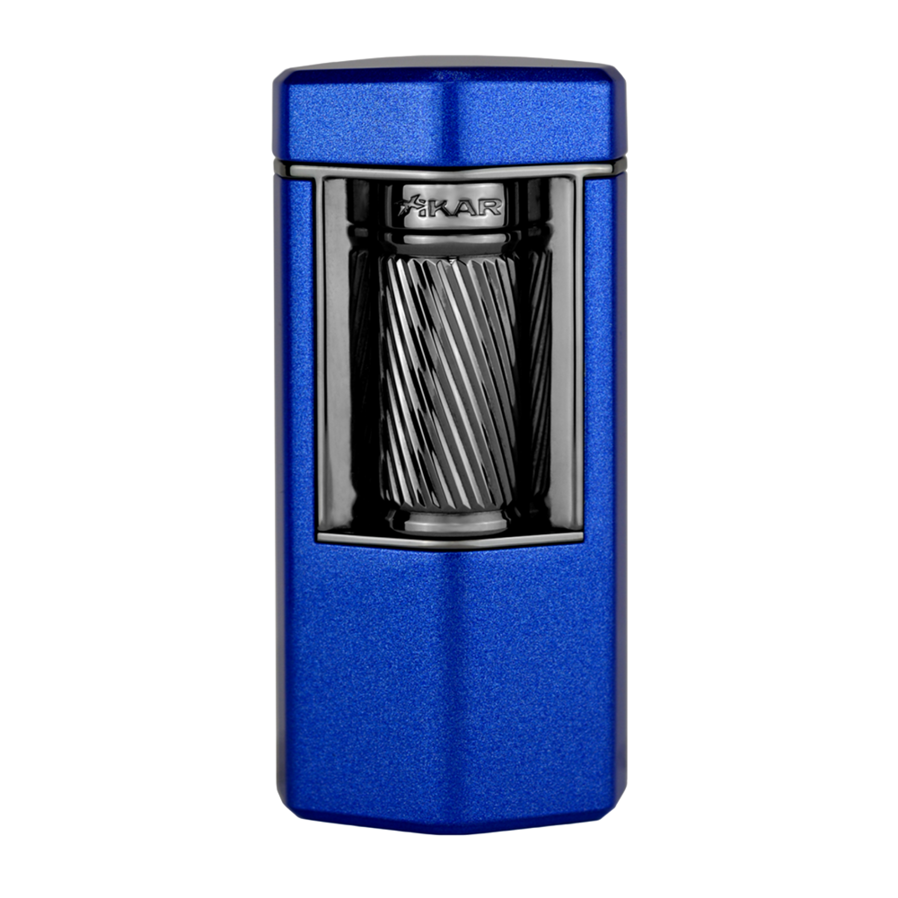 Xikar Meridian Blue & Gunmetal Soft Flame Lighter