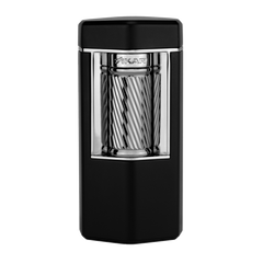 Xikar Meridian Matte Black & Gunmetal Soft Flame Lighter