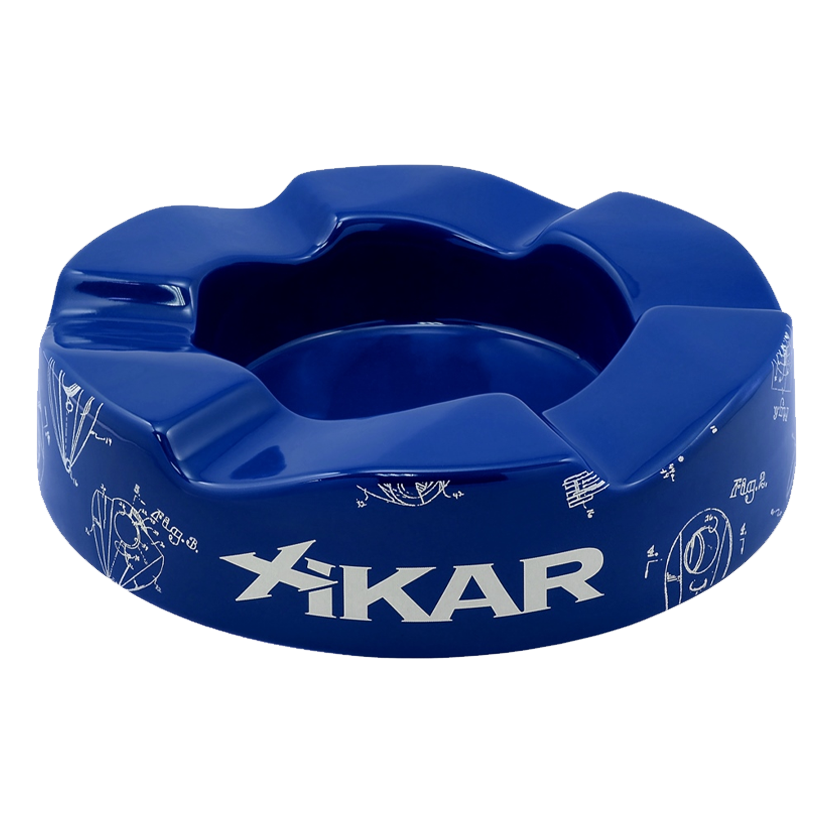 XiKAR Wave Cigar Ashtray Blue & White