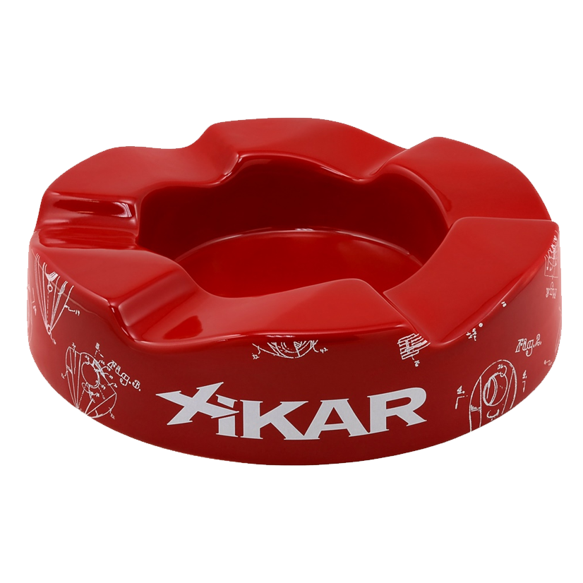 XiKAR Wave Cigar Ashtray Red & White